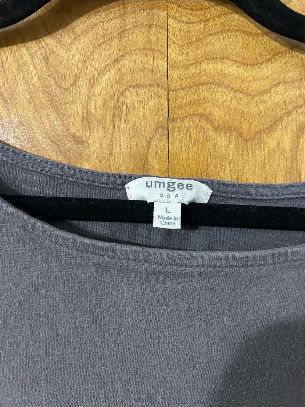 Umgee Washed Charcoal Short Sleeve Tunic - Picture 4 of 4